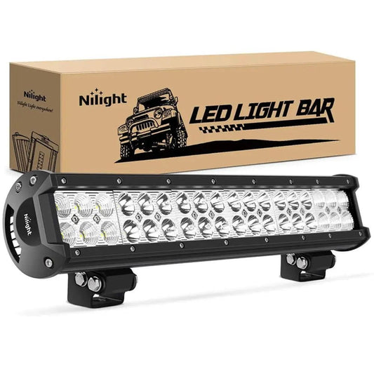 LED Light Bar 17" 108W Double Row Spot/Flood Led Light Bar