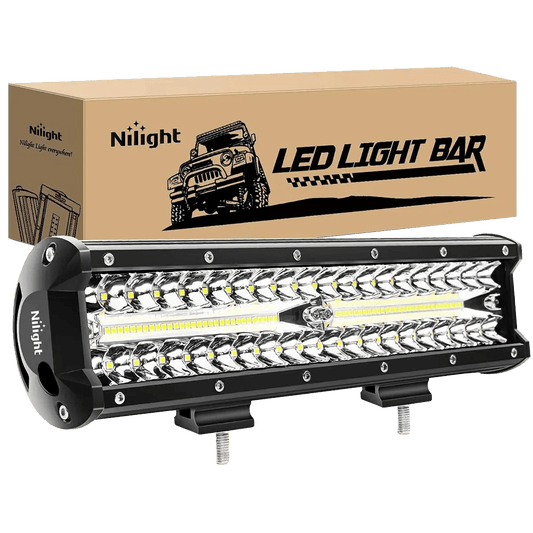 LED Light Bar 12" 300W 30000LM Triple Row Spot/Flood Led Light Bar