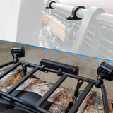 Light Bar Wiring Kit 12" 72W Double Row Spot/Flood Led Light Bar | Horizontal Tube Clamp Mount | 12FT Wire 3Pin Switch