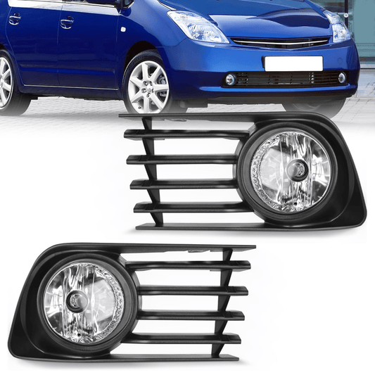 Fog Light Assembly Fog Lights Assembly Compatible with 2004 2005 2006 2007 2008 2009 Toyota Prius Fog Lamp Replacement Clear Lens Driver and Passenger Side
