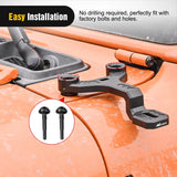 Front A-Pillar Dual Hood Mounts For 2018-2023 Jeep Wrangler JL/JLU 2020-2023 Gladiator JT Nilight