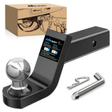Fusion Trailer Hitch Mount with 2 Inch Trailer Ball 5/8 Inch Hitch Pin Clip 4 Inch Drop Nilight