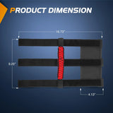 Grab Handles Black Red Universal 2in- 4in Roll Bar Mount 4PCS Nilight