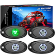 RGB Rock Lights Green LED Rock Lights (4 Pcs)