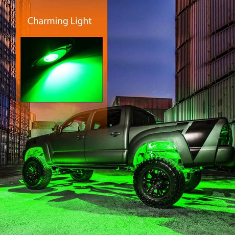 RGB Rock Lights Green LED Rock Lights (4 Pcs)