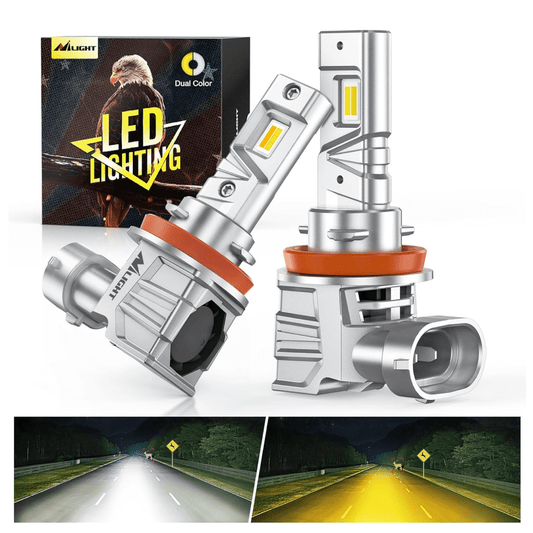 H11/H9/H8 Switchback LED Headlight Bulbs CS1 Series Nilight
