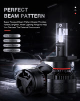LED Headlight H4/9003/HB2 LED Headlight Bulbs N40 Series 100W 20000LM 6000K IP67 | 2 BULBS