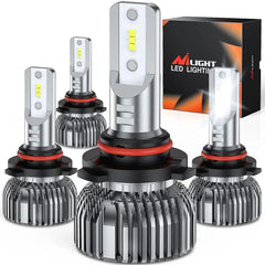 9005/HB3 9006/HB4 LED Headlight Bulbs E20 Series 100W 20000LM 6000K IP67 | 4 BULBS