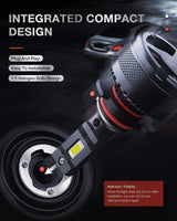 LED Headlight 9006/HB4 LED Headlight Bulbs N40 Series 100W 20000LM 6000K IP67 | 2 BULBS