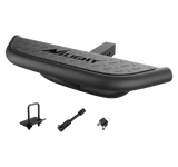 Trailer Hitch Hitch Step 2inch Hitch Receiver Rear Bumper Guard Protector Upgraded Textured Black Step Bar with Hitch Lock & U-Bolts Stabilize