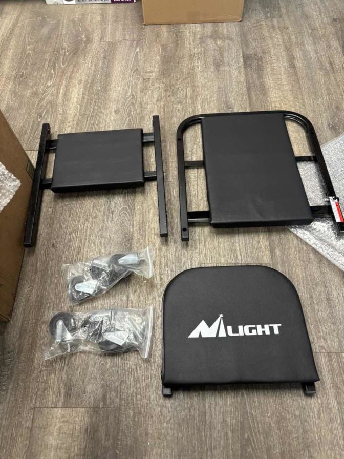 Creeper Seat 36inch Z Creeper - 2-in-1 Folding Rolling Mechanic Seat 36 inches Adjustable Lay-Down or Sit Garage Chair, 330 lbs Capacity, Grey Black (25% OFF Final Checkout)