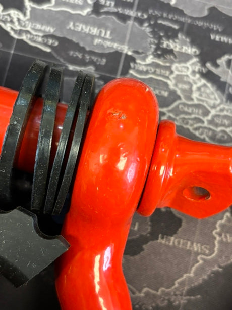 Towing Winch Shackles 3/4 inch D-Ring Shackle Red (Pair) (25% OFF Final Checkout)
