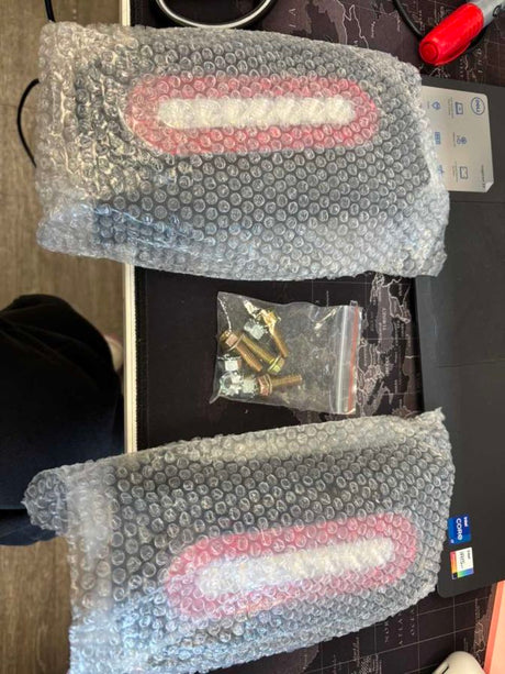 Tail Brake Turn Reverse Lights 6Inch Red White Oval Tail Light w/ Mounting Bracket (Pair) (25% OFF Final Checkout)