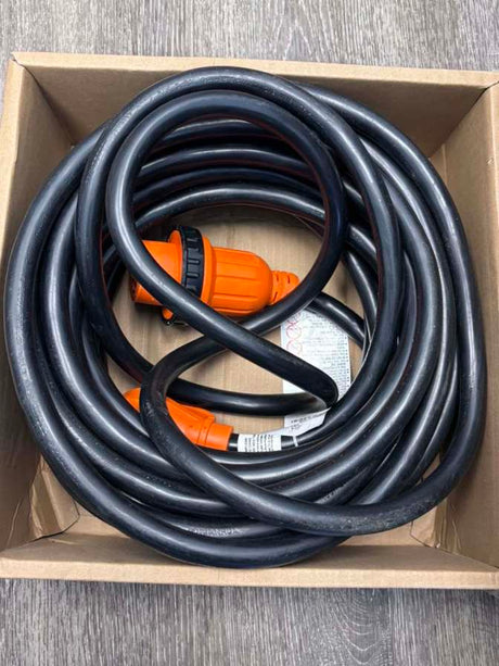 RV Parts 30 Amp 50FT RV Locking Extension Cord 125V Heavy Duty 10 Gauge Pure Copper STW Wire ETL Listed 3 Prong TT-30P L5-30R 30F/30M Weatherproof Suit for Camper Trailer (25% OFF Final Checkout)