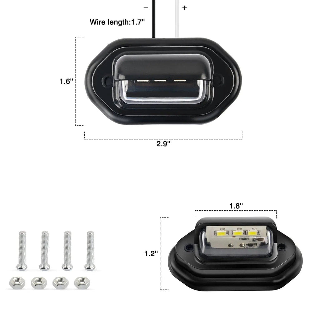 Trailer Light LED License Tag Light (Pair)
