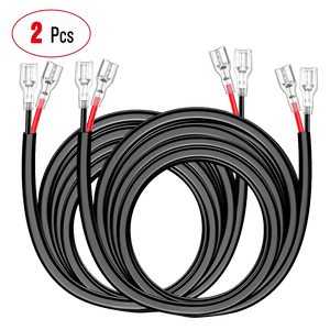 2PCS 16AWG 10FT Wire Extension Kit For LED Light Bar/Led Pods/LED Work Light