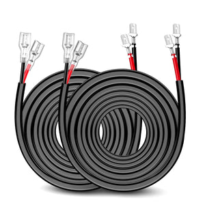 2PCS 16AWG 20FT Wire Extension Kit For LED Light Bar/Led Pods/LED Work Light