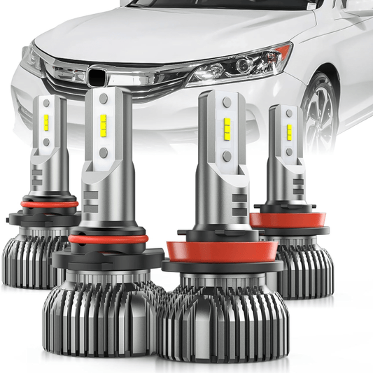 LED Headlight LED Headlight Bulbs Fits For Honda Accord(2013-2018), 9005 H11 LED High Low Beam headlights Combo, Halogen Headlamps Upgrade Replacement, 6000K Cool White, 4-Pack