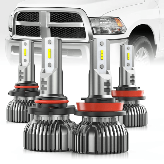 2013-2018 Ram 1500 2500 3500 9005 H11 LED Headlight Bulbs Nilight