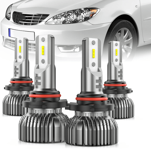 LED Headlight LED Headlight Bulbs Fits For Toyota Camry (2000-2006), 9005 9006 LED High Low Beam headlights Combo, Halogen Headlamps Upgrade Replacement, 6000K Cool White, 4-Pack