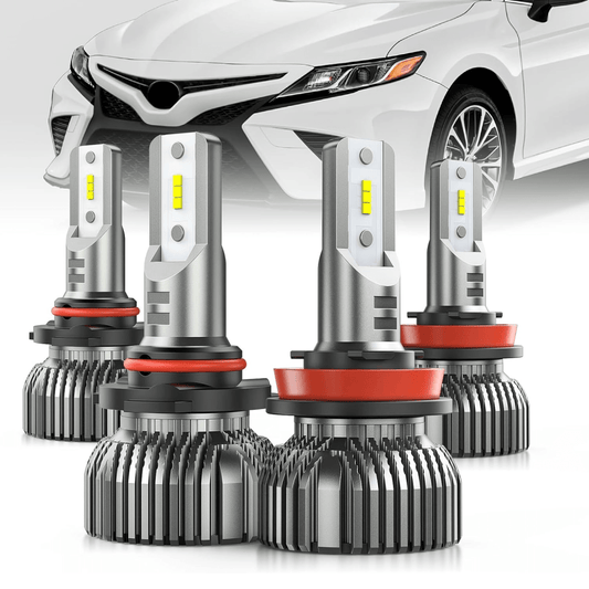 LED Headlight LED Headlight Bulbs Fits For Toyota Camry (2007-2018), 9005 H11 LED High Low Beam headlights Combo, Halogen Headlamps Upgrade Replacement, 6000K Cool White, 4-Pack