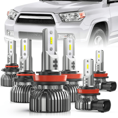 2010-2020 Toyota 4Runner 9005 H11 LED Headlight Fog Light Bulbs 6Packs