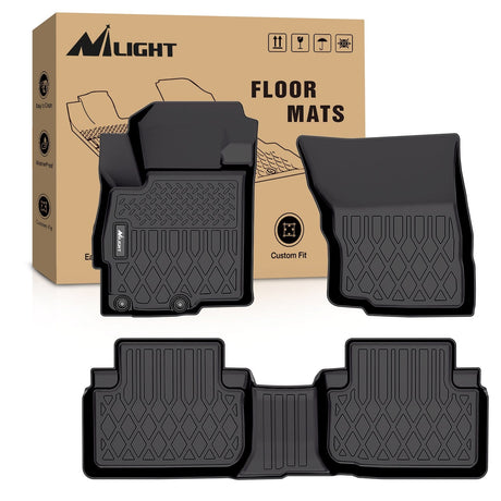 Floor Mat TPE Floor Mats for Mitsubishi Eclipse Cross 2018 2019 2020 2021 2022 2023 2024 2025 All Weather Custom Fit Heavy Duty Floor Liners