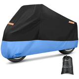Motorcycle Cover with Lock-Hole Storage Bag & Protective Reflective Strip Fits up to 108 Inch Nilight