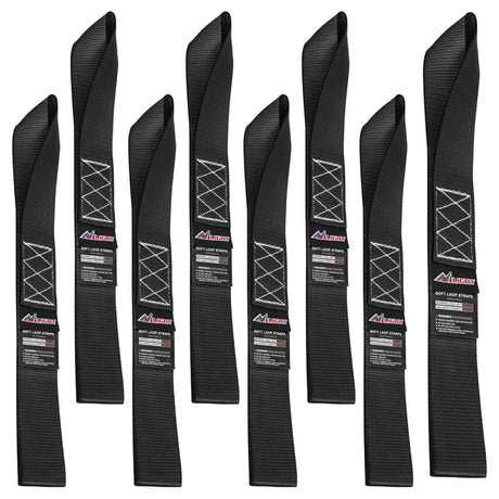 Motorcycle Tie Down Straps Max Break Strength 12000Lbs Black Nilight