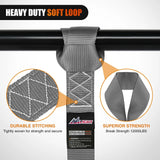 Motorcycle Tie Down Straps Max Break Strength 12000Lbs Grey Nilight