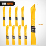 Motorcycle Tie Down Straps Max Break Strength 12000Lbs Yellow Nilight