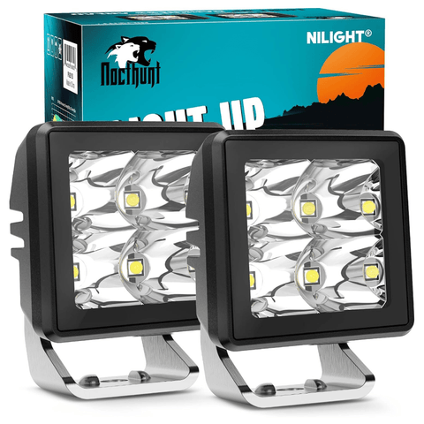 Flush Mount Interior RV LED Lights 3-1/2 Inch Round With Switch, 4 Pack