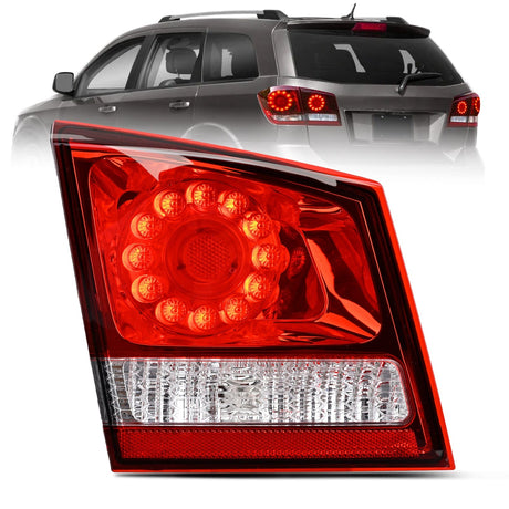 Nilight Taillight Assembly Compatible with 2011 2012 2013 2014 2015 2016 2017 2018 2019 2020 Dodge Journey Inner Tail Light Left Drive Side