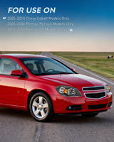 2005 2006 2007 Chevy Cobalt 2005 2006 2007 2008 2009 Pontiac Headlight Assembly Black Housing Amber Reflector