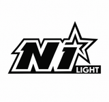 7.87 × 4.72 Inch NILIGHT Logo Car Decal | Black & White Star Design Vehicle Sticker