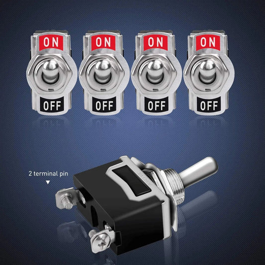 5Pack 2Pin ON/OFF SPST Toggle Switch Nilight