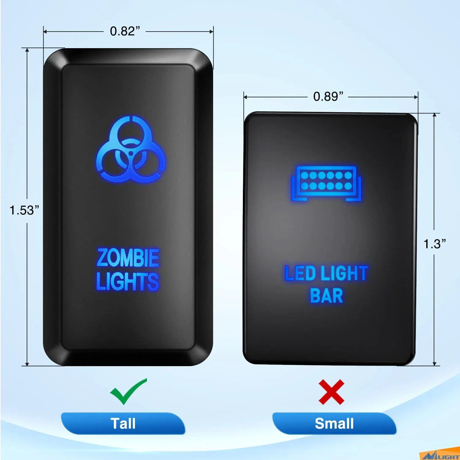 Vehicle Parts & Accessories Toyota Zombie Lights Push Button ON/Off Switch