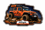 5.5mm Thick Off-Road Vehicle Fridge Magnet | Side Profile Design for Refrigerators & Toolboxes