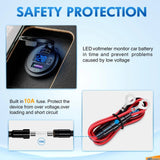 PD Type C | QC 3.0 USB Charger Voltmeter Nilight Led Light