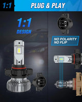LED Headlight 2504/PSX24W Xenon LED Fog Light Bulbs EF2 Series DRL 24W 6000K | 2 BULBS