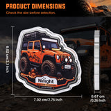 5.5mm Thick Off-Road Vehicle Fridge Magnet | Cartoon Collectible Design for Refrigerators & Toolboxes