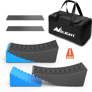 RV Leveler - 2 Pack Camper Leveling Blocks Ramp Support Dual Axles, Up to 35,000lbs, Fast RV Accessories Leveling System for Travel Trailer, Motorhome
