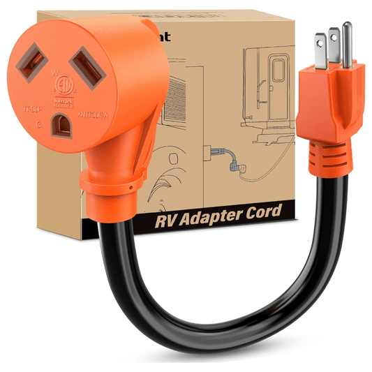 RV Power Adapter Cord 15 Amp to 30 Amp 110V Pure Copper Heavy Duty 10 Gauge