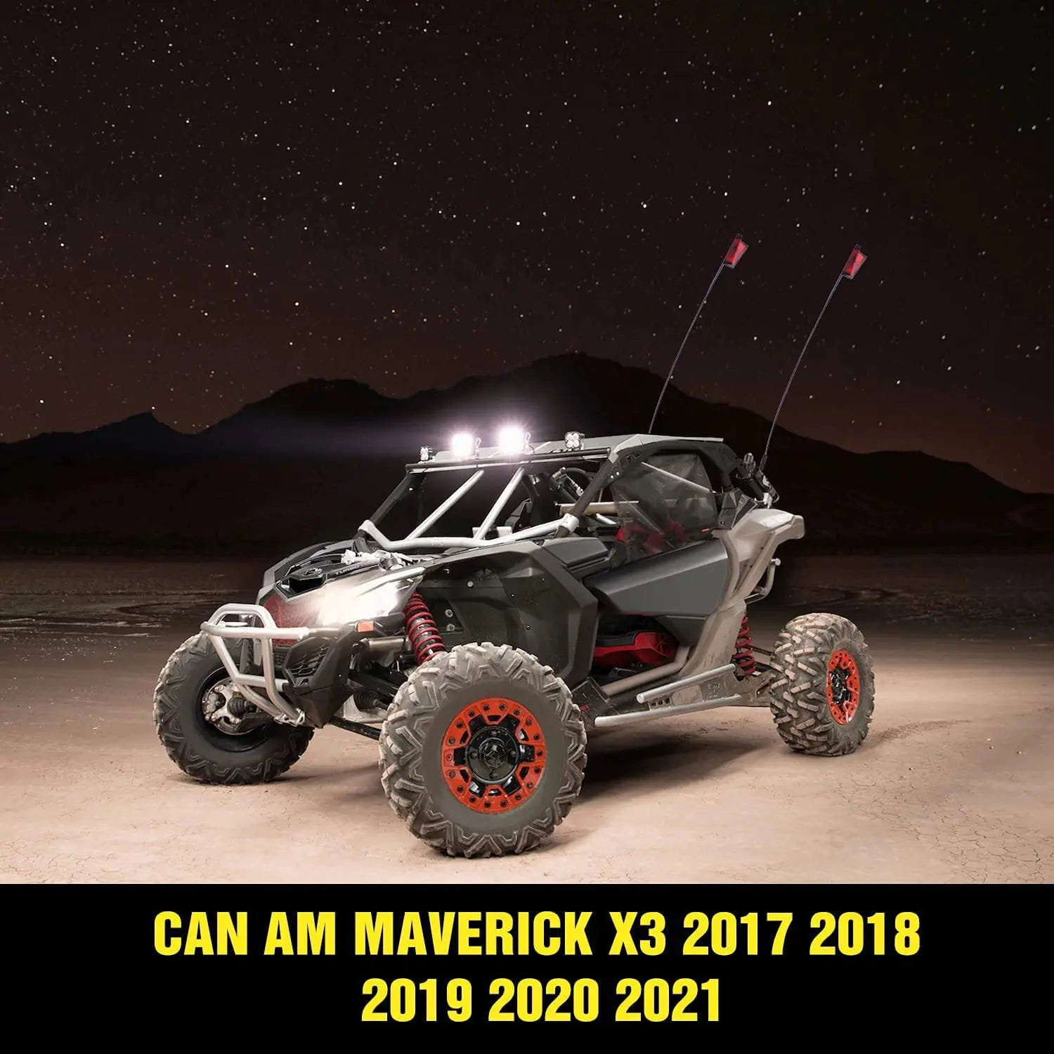 Accessories Rear Pillar Flag Antenna Mounts For 2017-2021 Can-am Maverick X3