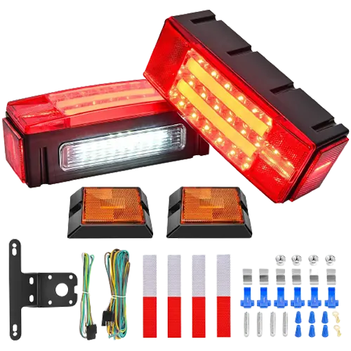 Trailer Light Rectangular LED Trailer Light Kit (Pair)