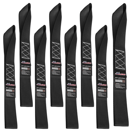 Motorcycle Tie Down Straps Max Break Strength 12000Lbs Black Nilight