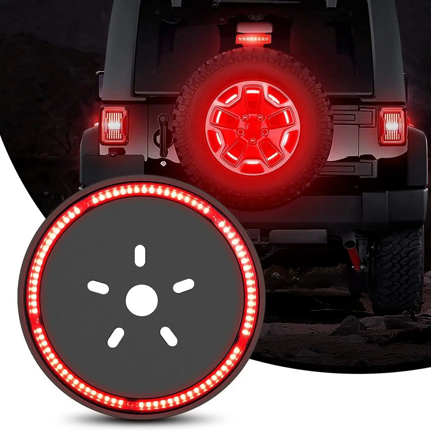 Trailer Light Spare Tire Brake Light For 2007-2018 Jeep Wrangler JK JKU YJ TJ