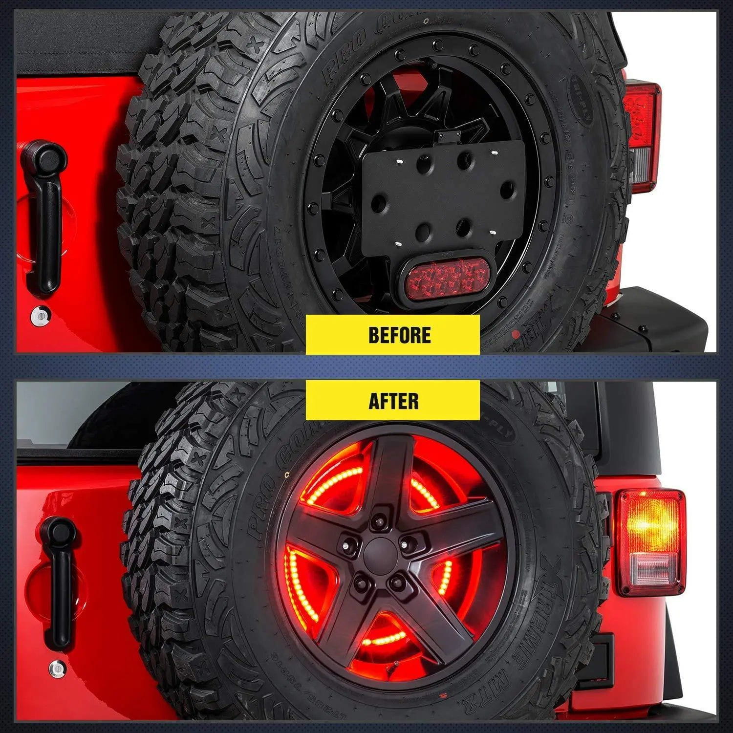Trailer Light Spare Tire Brake Light For 2007-2018 Jeep Wrangler JK JKU YJ TJ