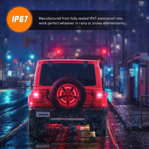 Accessories Spare Tire Brake Light For 2018-2021 Jeep Wrangler JK JKU JL JLU