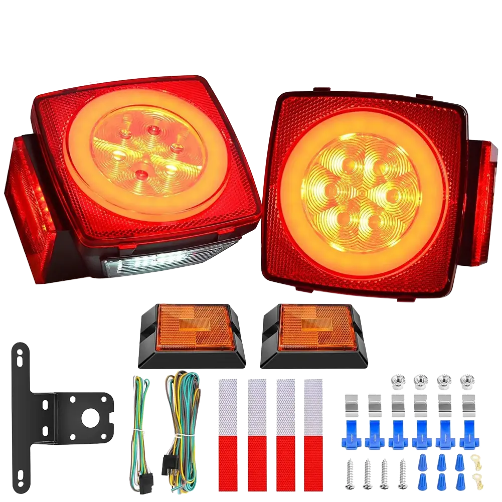 Trailer Light Square LED Trailer Light Kit (Pair)